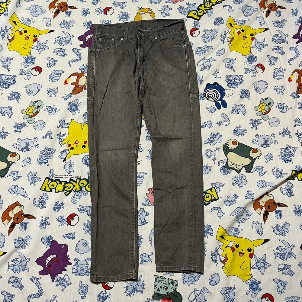Vintage 2000s Levi's 511 Slim Fit Grey Jeans 30x32